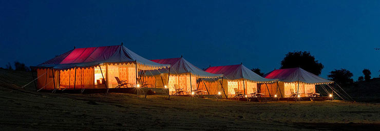 Deluxe tents accommodation with all meals